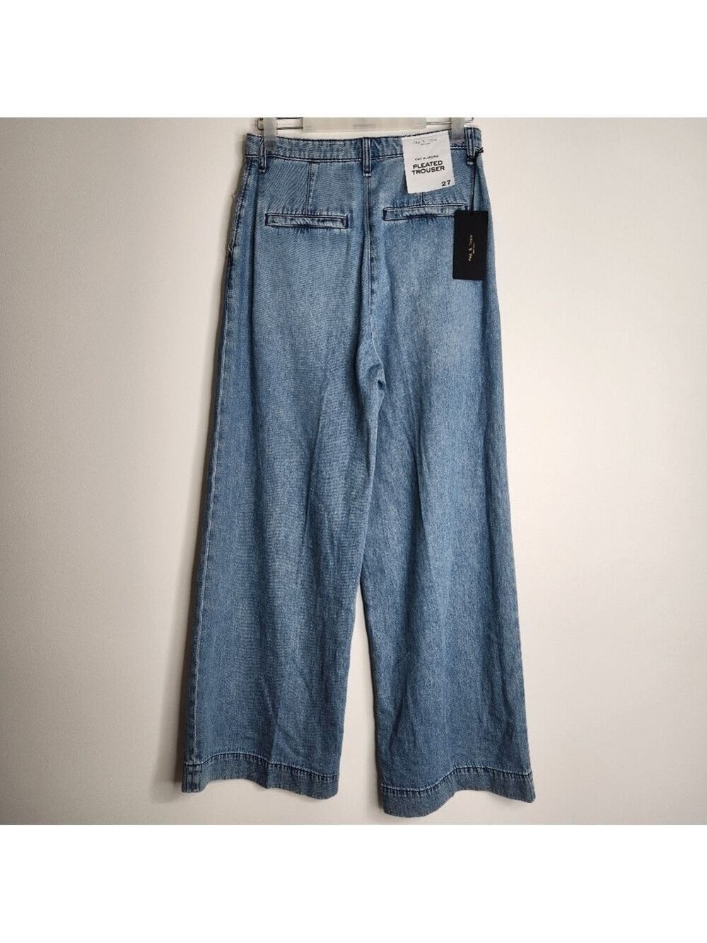 Rag & Bone The Aurora Pleated Trouser Jeans Size 27 X 31" L NWT - Picture 10 of 16